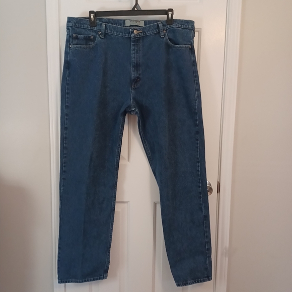 Wrangler Authentics Straight Leg Denim Jeans Men's Sz 42X34 - Picture 1 of 5